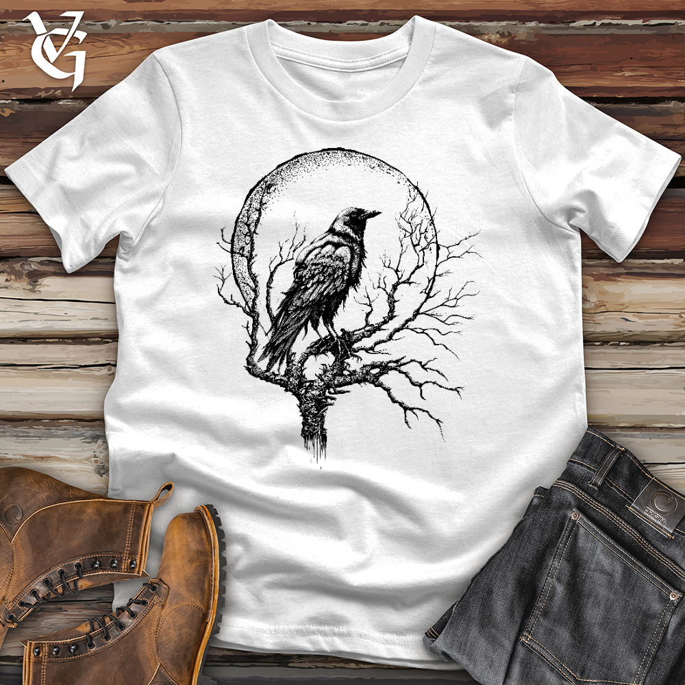 Viking Goods Moonscape Raven Softstyle Tee White / L