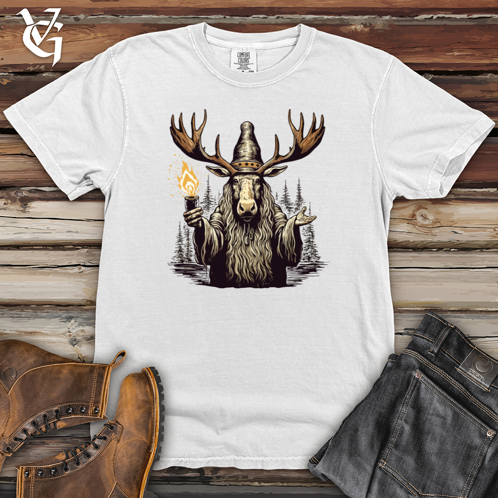 Viking Goods Moose Wizard Enigma Heavy Cotton Comfort Colors Tee White / L