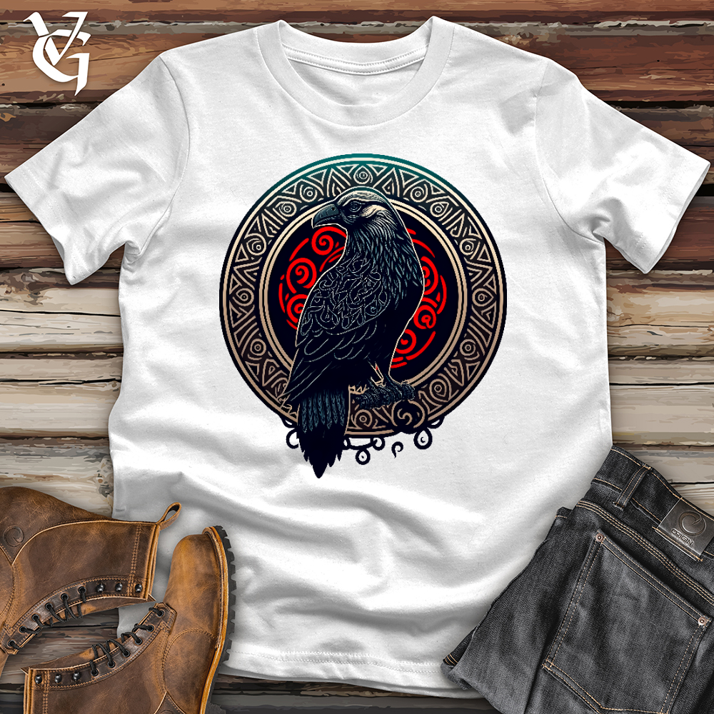 Viking Goods Mosaic Red Raven Softstyle Tee White / L