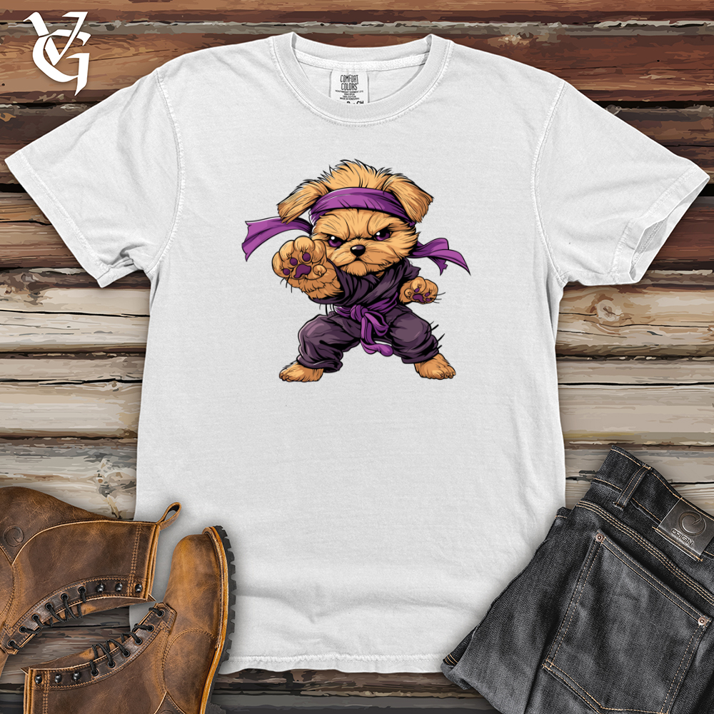 Viking Goods Ninja Puppy Pose Heavy Cotton Comfort Colors Tee White / L