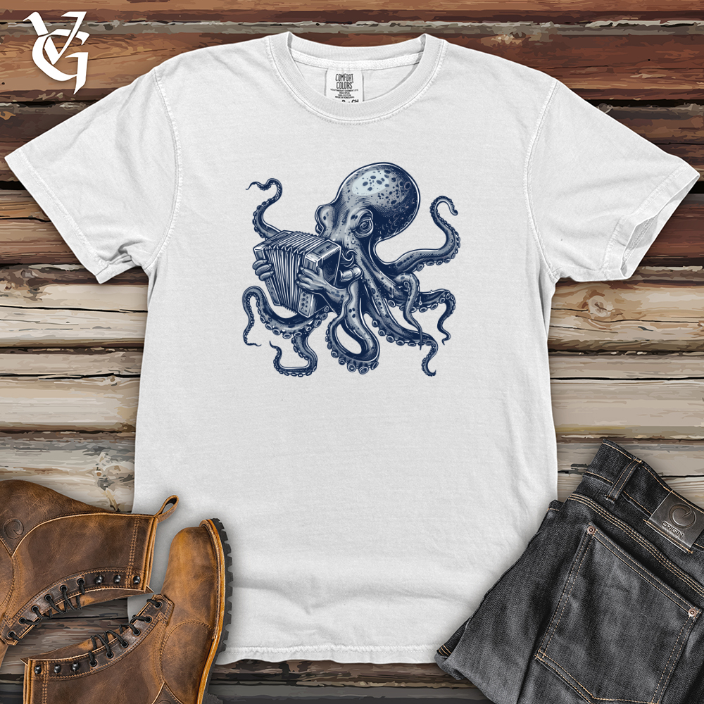 Viking Goods Octopus Accordion Serenade Heavy Cotton Comfort Colors Tee White / L