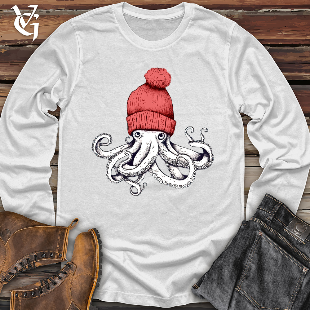 Viking Goods Octopus Chillin Long Sleeve White / L