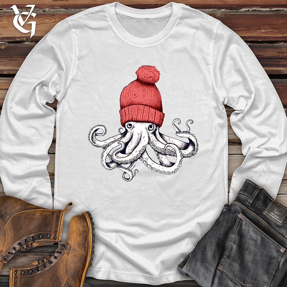 Viking Goods Octopus Chillin Softstyle Long Sleeve White / L