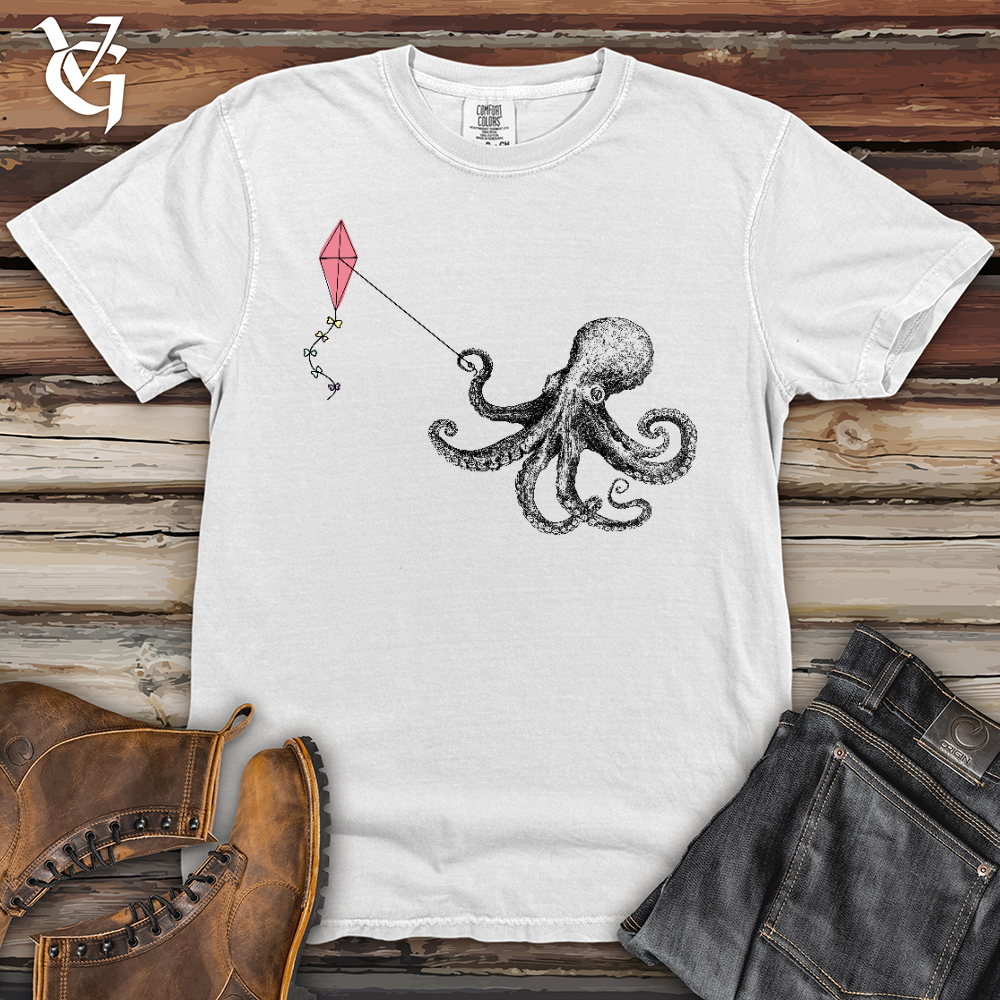 Viking Goods Octopus Flying Kyte Heavy Cotton Comfort Colors Tee White / L