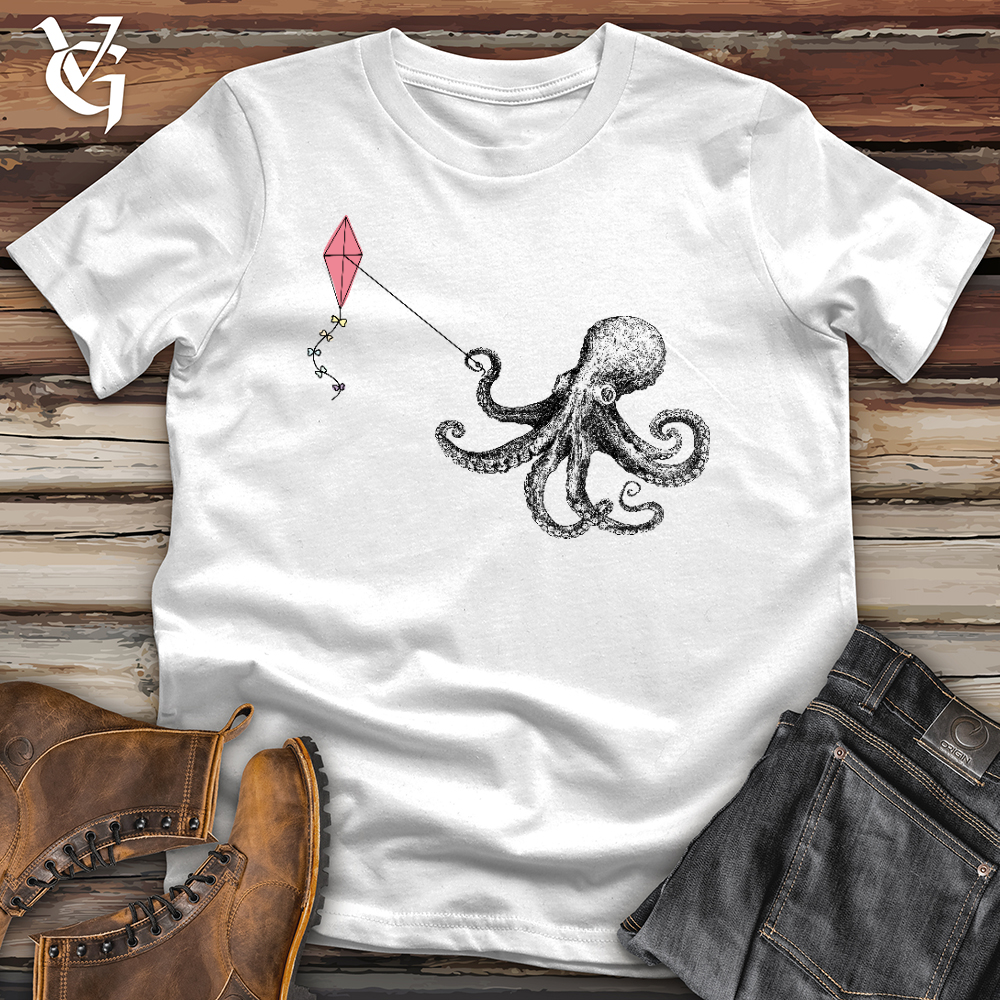 Viking Goods Octopus Flying Kyte Softstyle Tee White / L