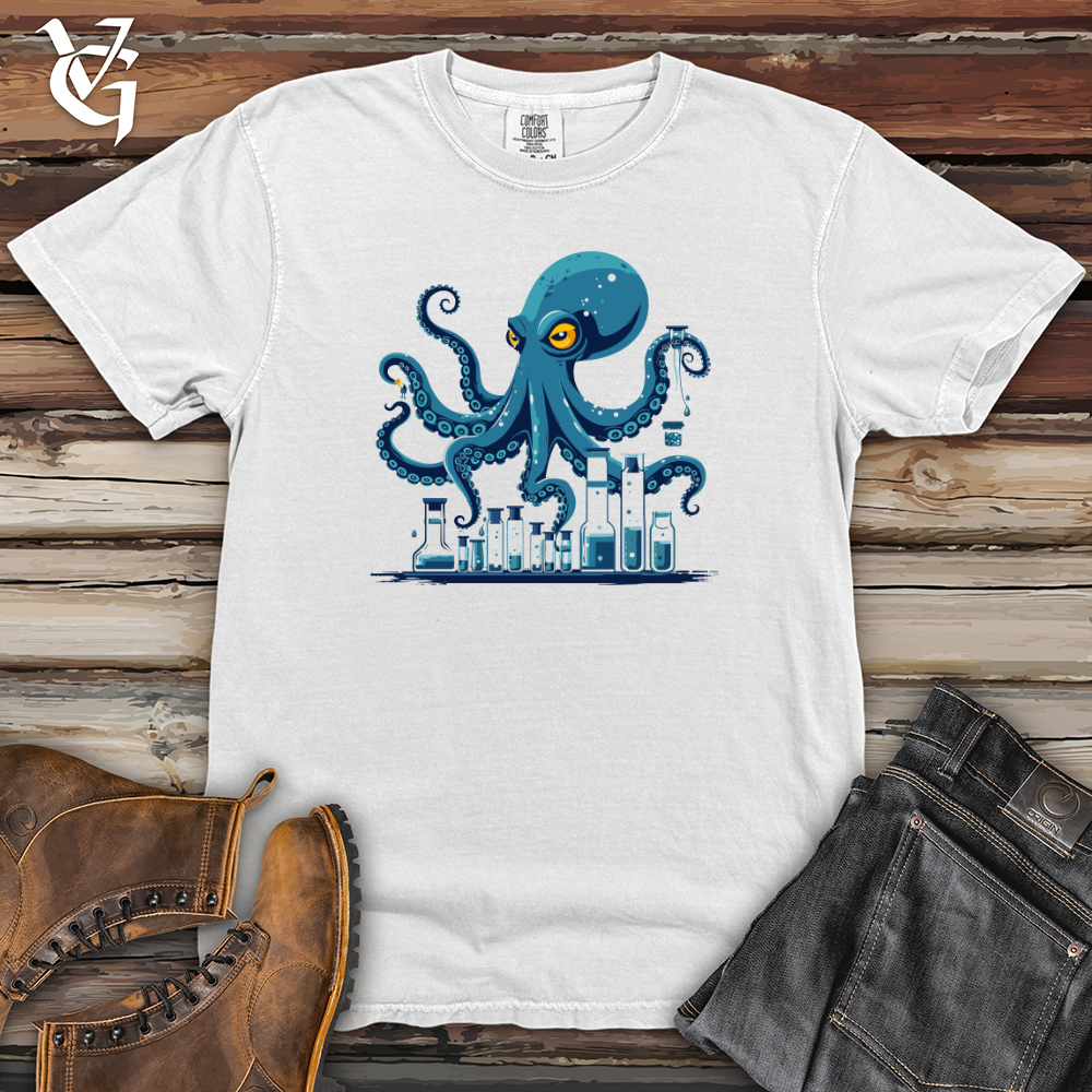 Viking Goods Octopus Lab Experiment Heavy Cotton Comfort Colors Tee White / L