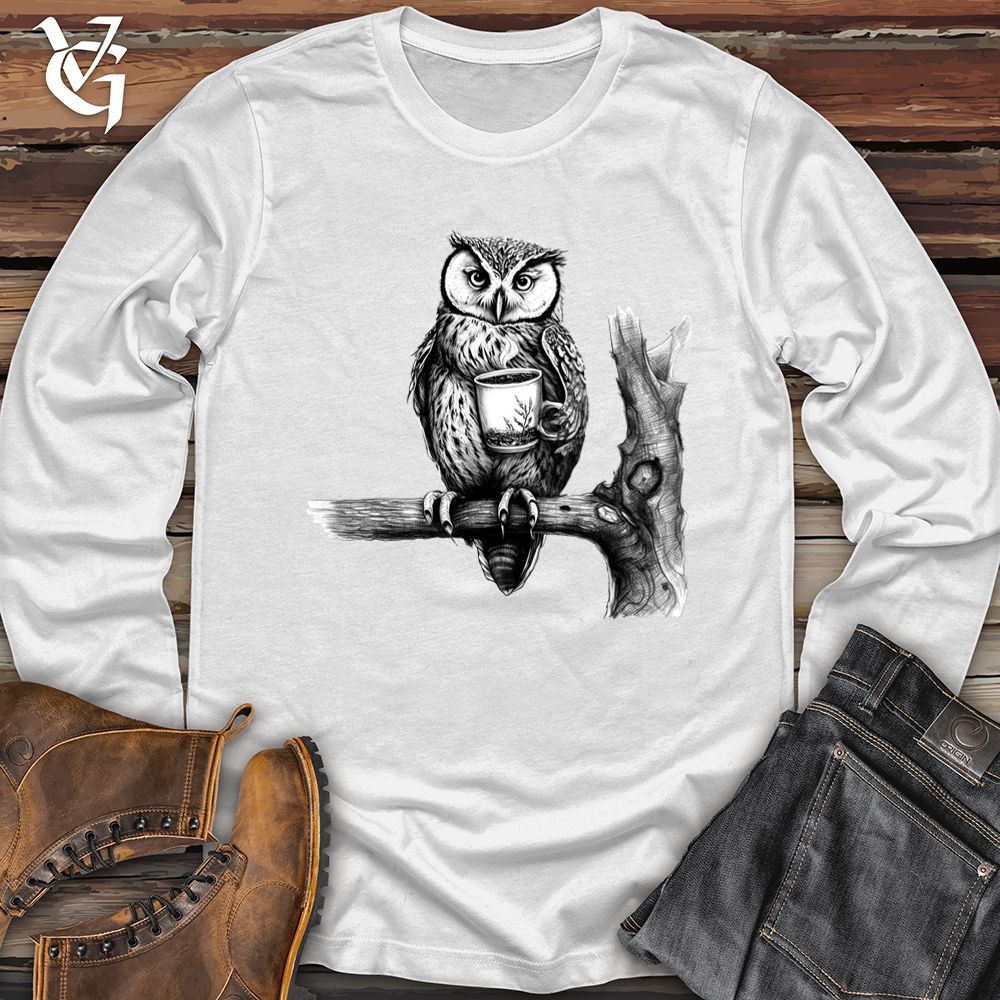 Viking Goods Owl Brew Softstyle Long Sleeve White / L