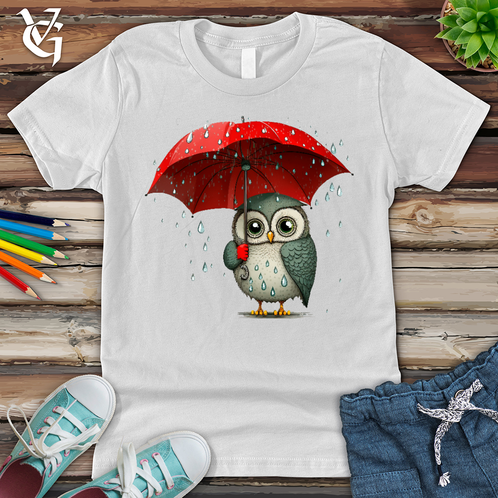 Viking Goods Owl in the Rain Youth Tee White / L