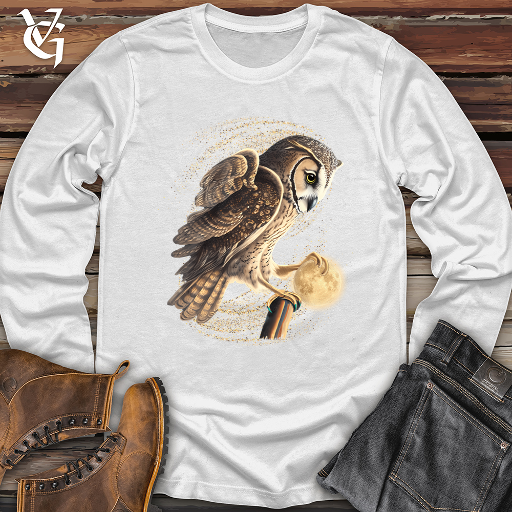 Viking Goods Owl Moon Snatcher Softstyle Long Sleeve White / L