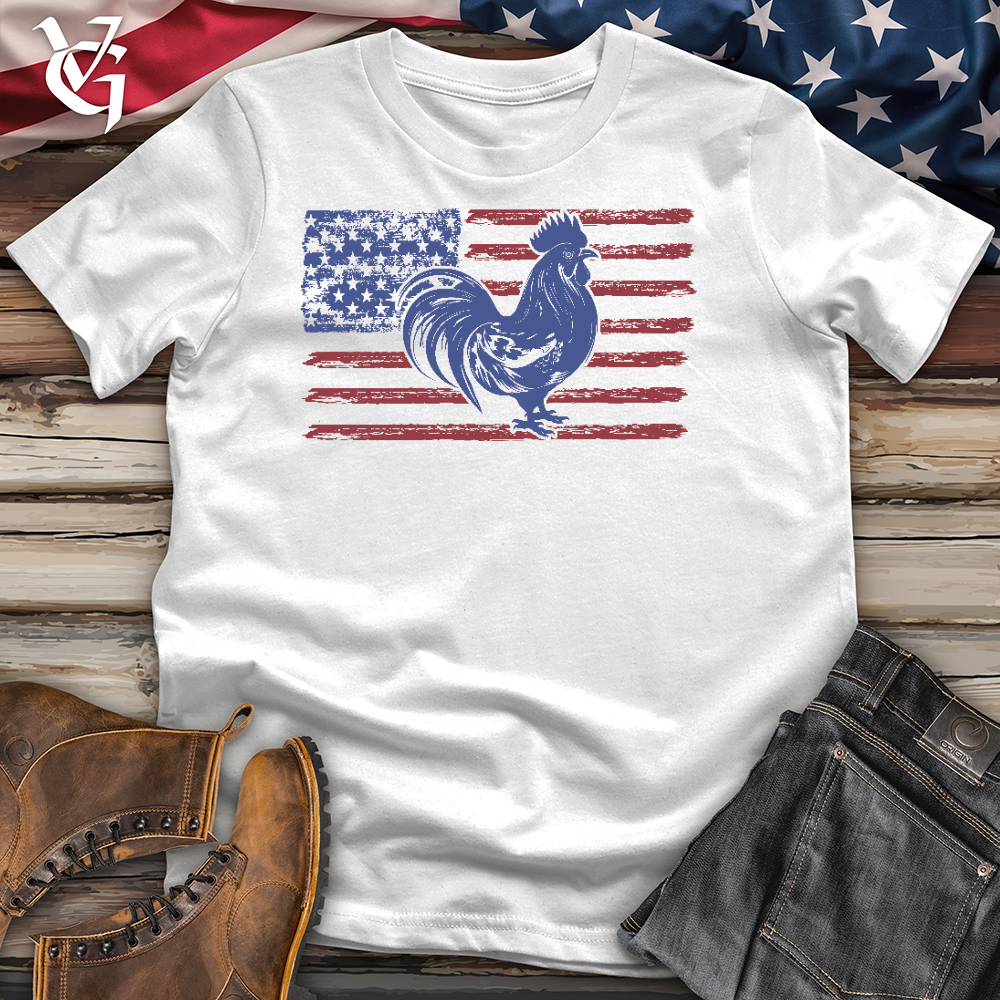Viking Goods Patriotic Chick Cotton Tee White / L