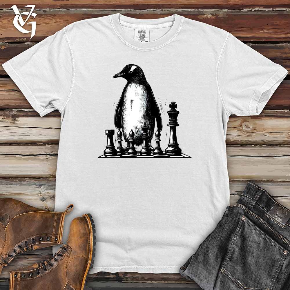 Viking Goods Penguin Chess Master Heavy Cotton Comfort Colors Tee White / L
