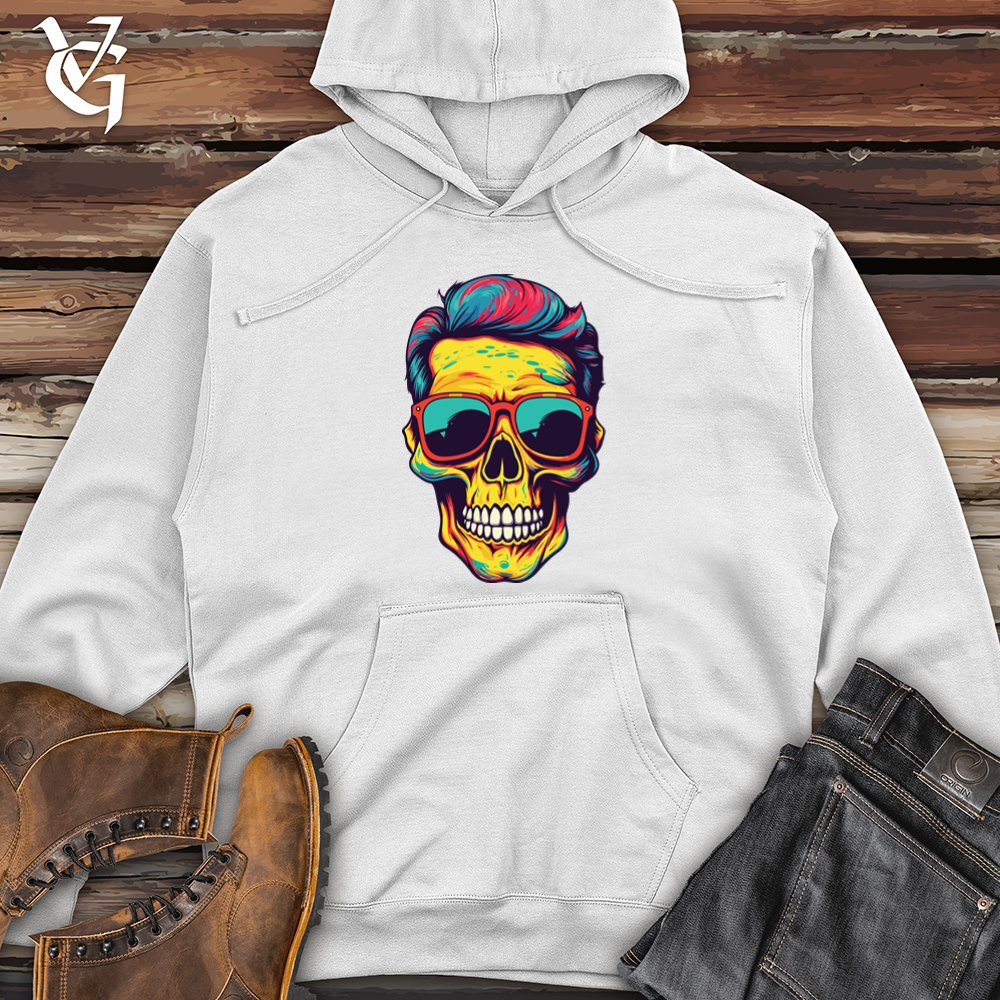 Viking Goods Pop Skull Revival Midweight Hooded Sweatshirt White / L