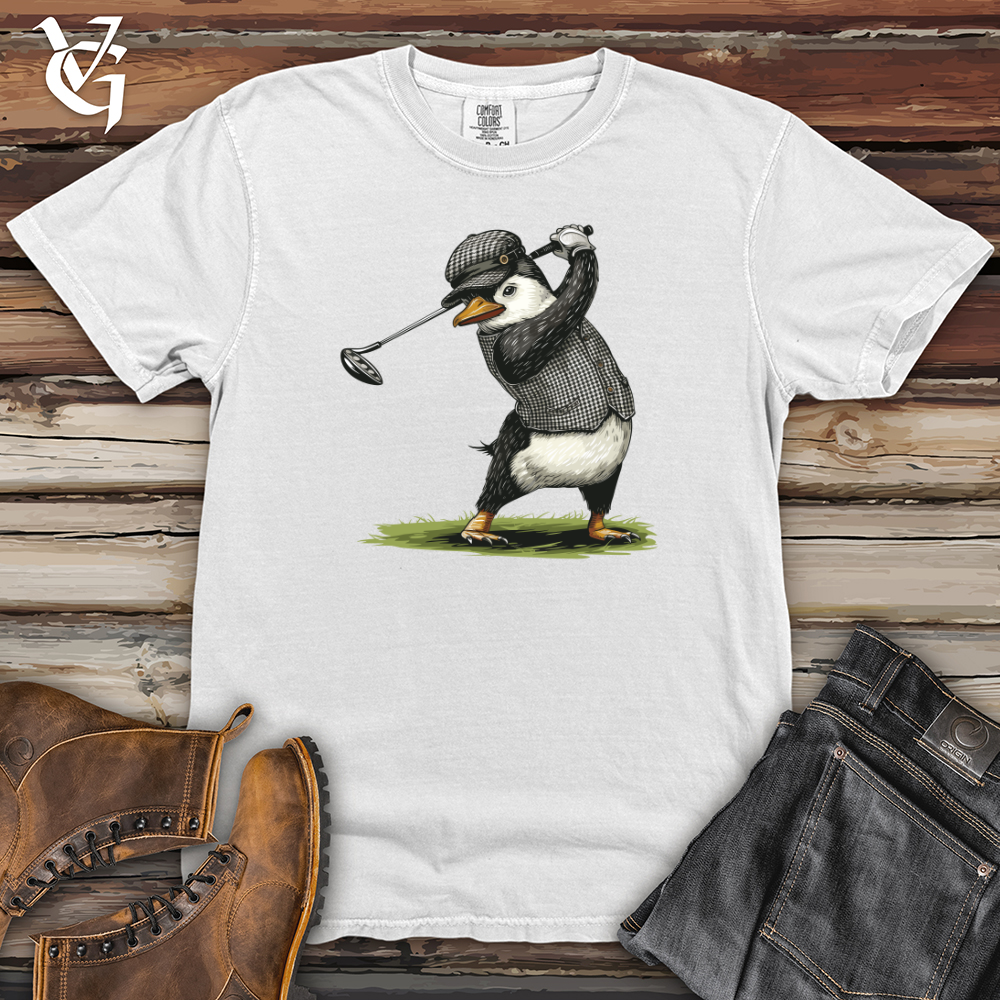 Viking Goods Puffin Golfer Swing Heavy Cotton Comfort Colors Tee White / L