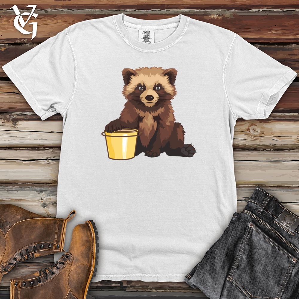 Viking Goods Raccoon Bucket Pal Heavy Cotton Comfort Colors Tee White / L