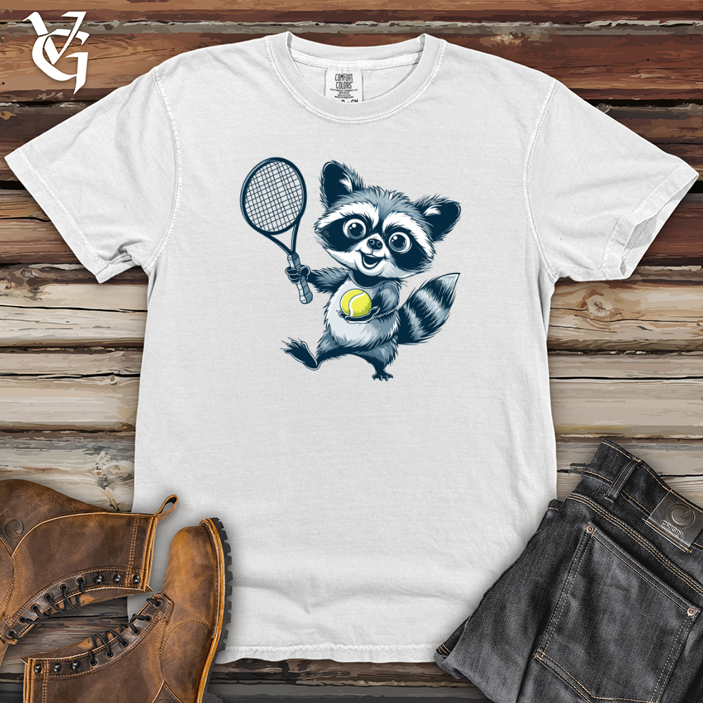 Viking Goods Raccoon Tennis Pro Heavy Cotton Comfort Colors Tee White / L