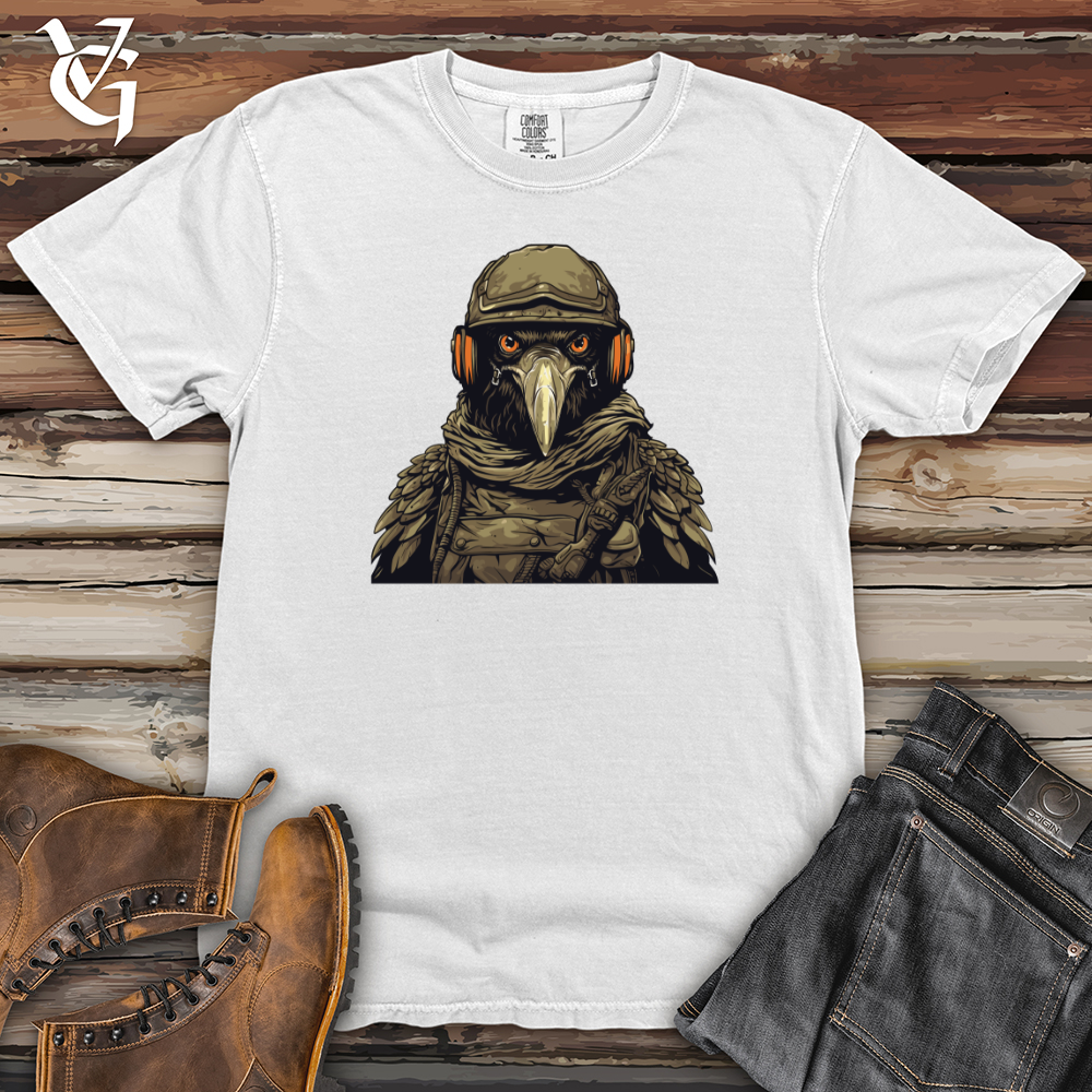 Viking Goods Raven Brigade in Helmet Valor Heavy Cotton Comfort Colors Tee White / L