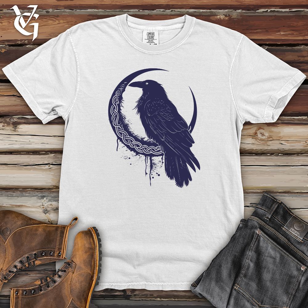 Viking Goods Raven Moonlit Enigma Heavy Cotton Comfort Colors Tee White / L