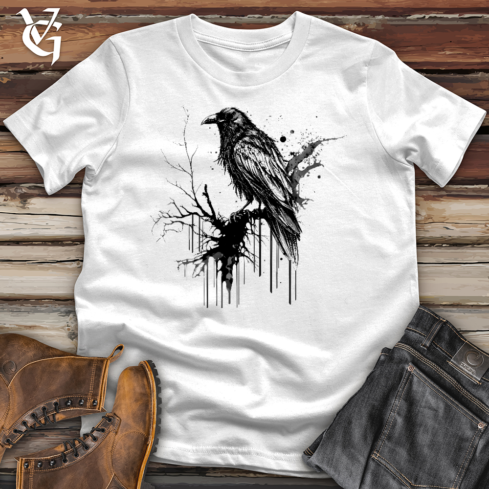 Viking Goods Raven Rain Softstyle Tee White / L