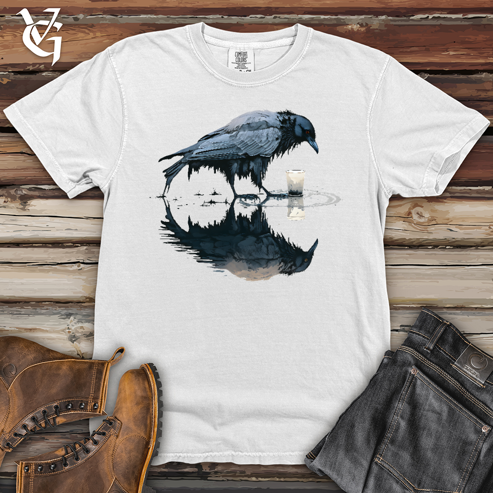 Viking Goods Raven Reflection Heavy Cotton Comfort Colors Tee White / L