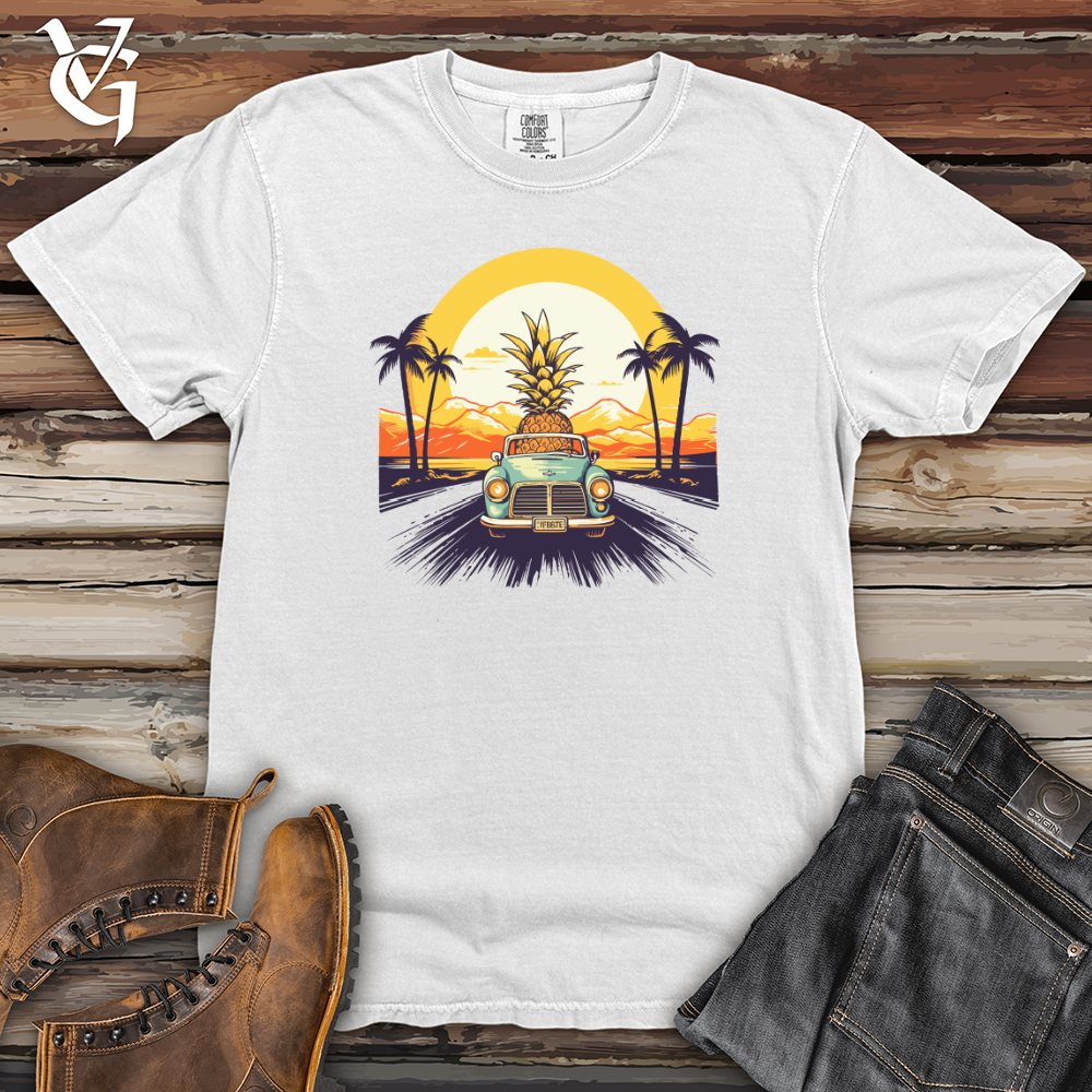 Viking Goods Retro Roadtrip Pineapple Heavy Cotton Comfort Colors Tee White / L