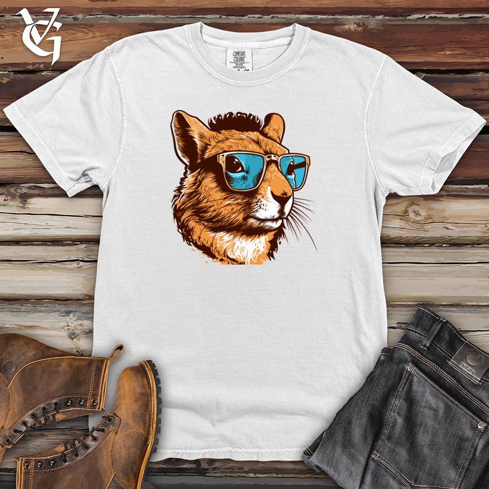 Viking Goods Retro Shades Squirrel Heavy Cotton Comfort Colors Tee White / L
