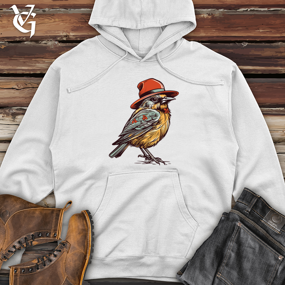 Viking Goods Robin Western Whistle Cowboy Cap Midweight Hooded Sweatshirt White / L