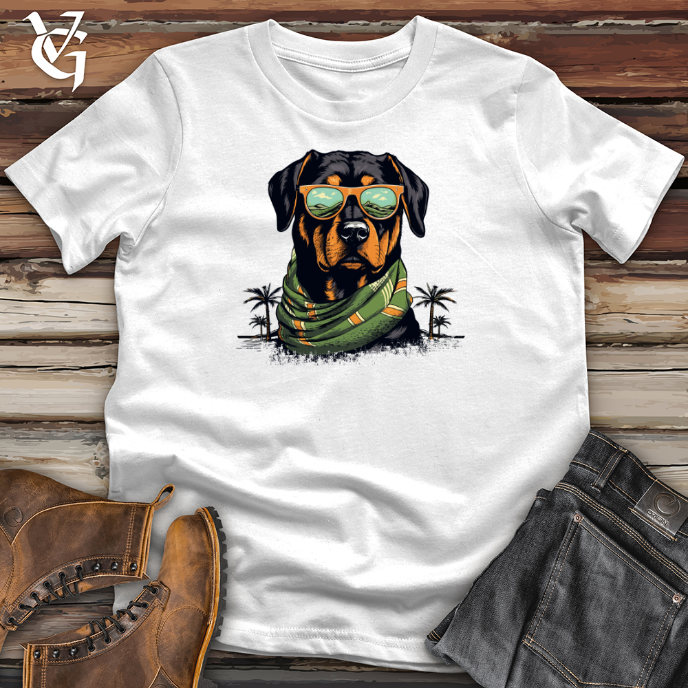 Viking Goods Rottweiler Beach Vibes Softstyle Tee White / L
