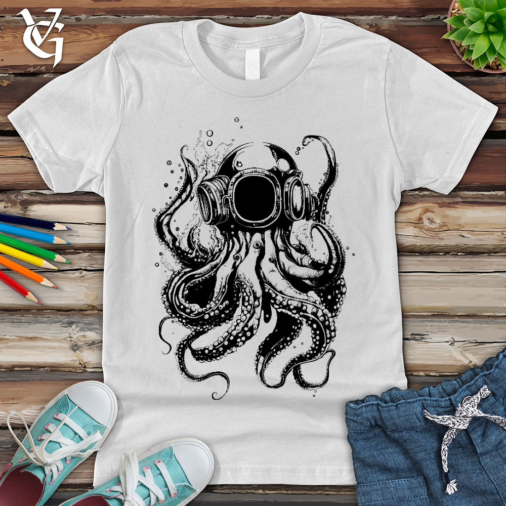 Viking Goods Scuba Octopus Youth Tee White / L