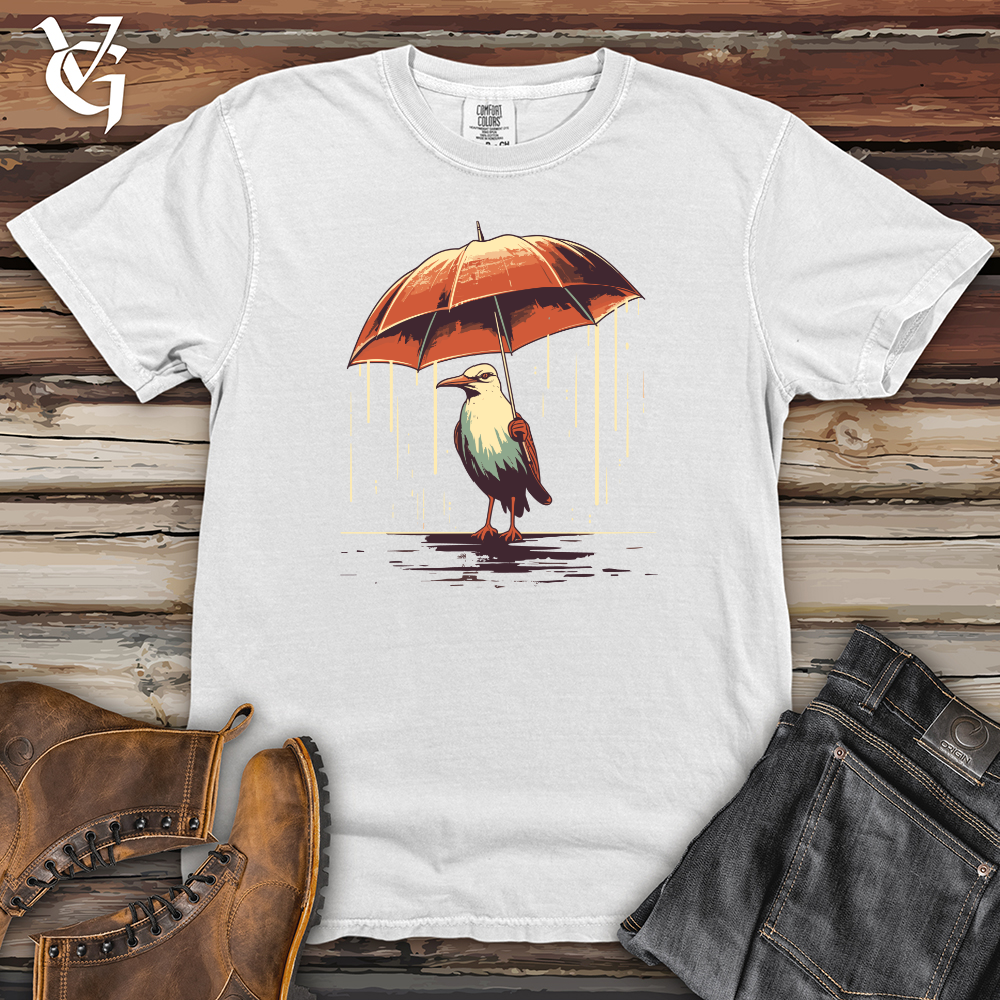 Viking Goods Seagull Coastal Shower Umbrella Haven Heavy Cotton Comfort Colors Tee White / L
