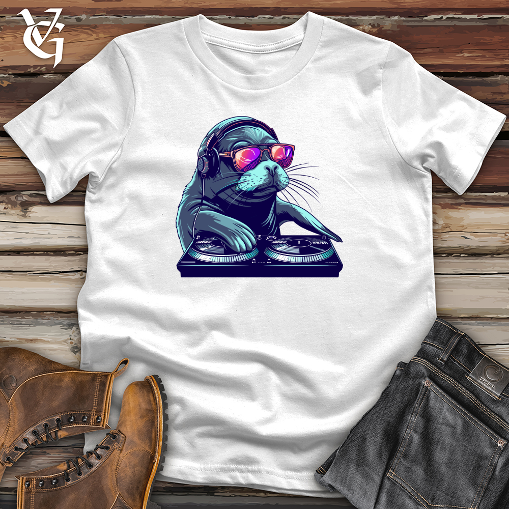 Viking Goods Seal DJ Groove Softstyle Tee White / L