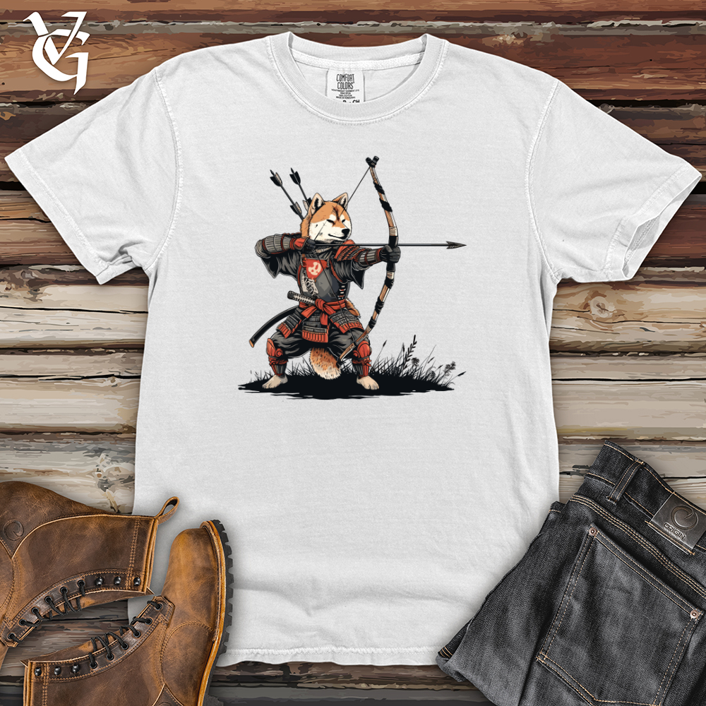 Viking Goods Shiba Inu Samurai Heavy Cotton Comfort Colors Tee White / L