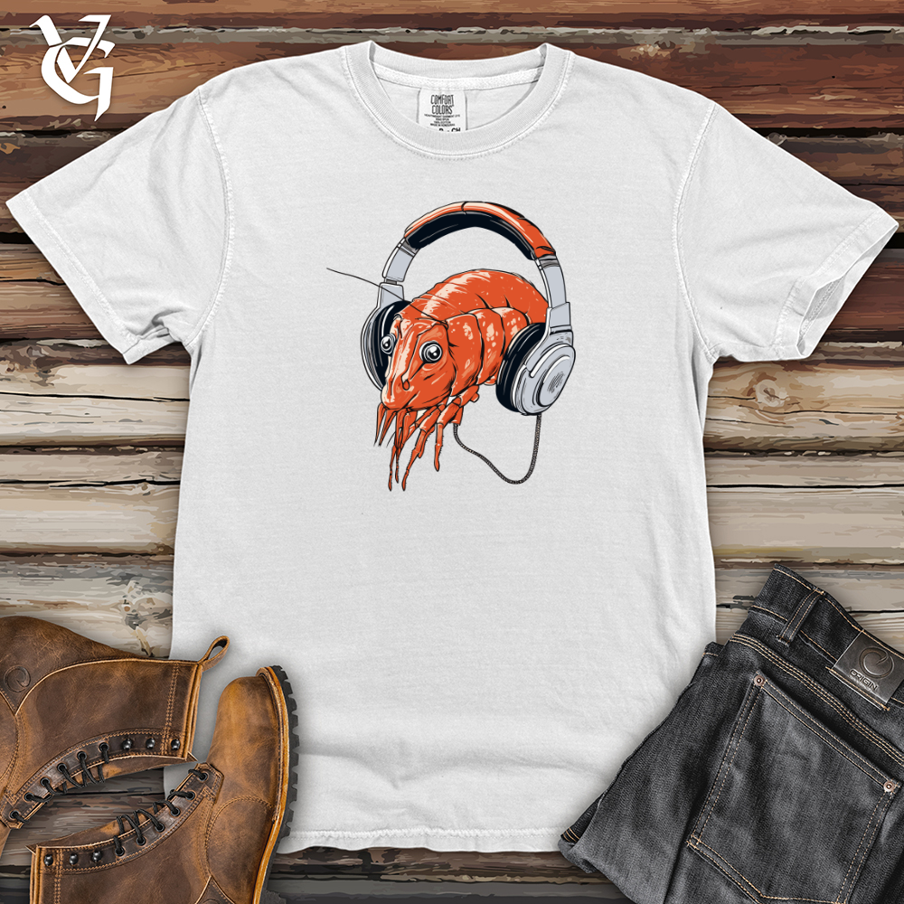 Viking Goods Shrimp Headphone Harmony Heavy Cotton Comfort Colors Tee White / L