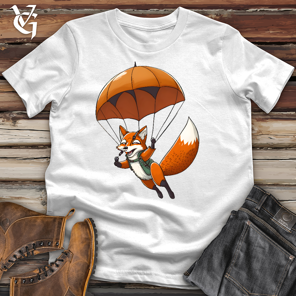 Viking Goods Skydriving Fox Cotton Tee White / L