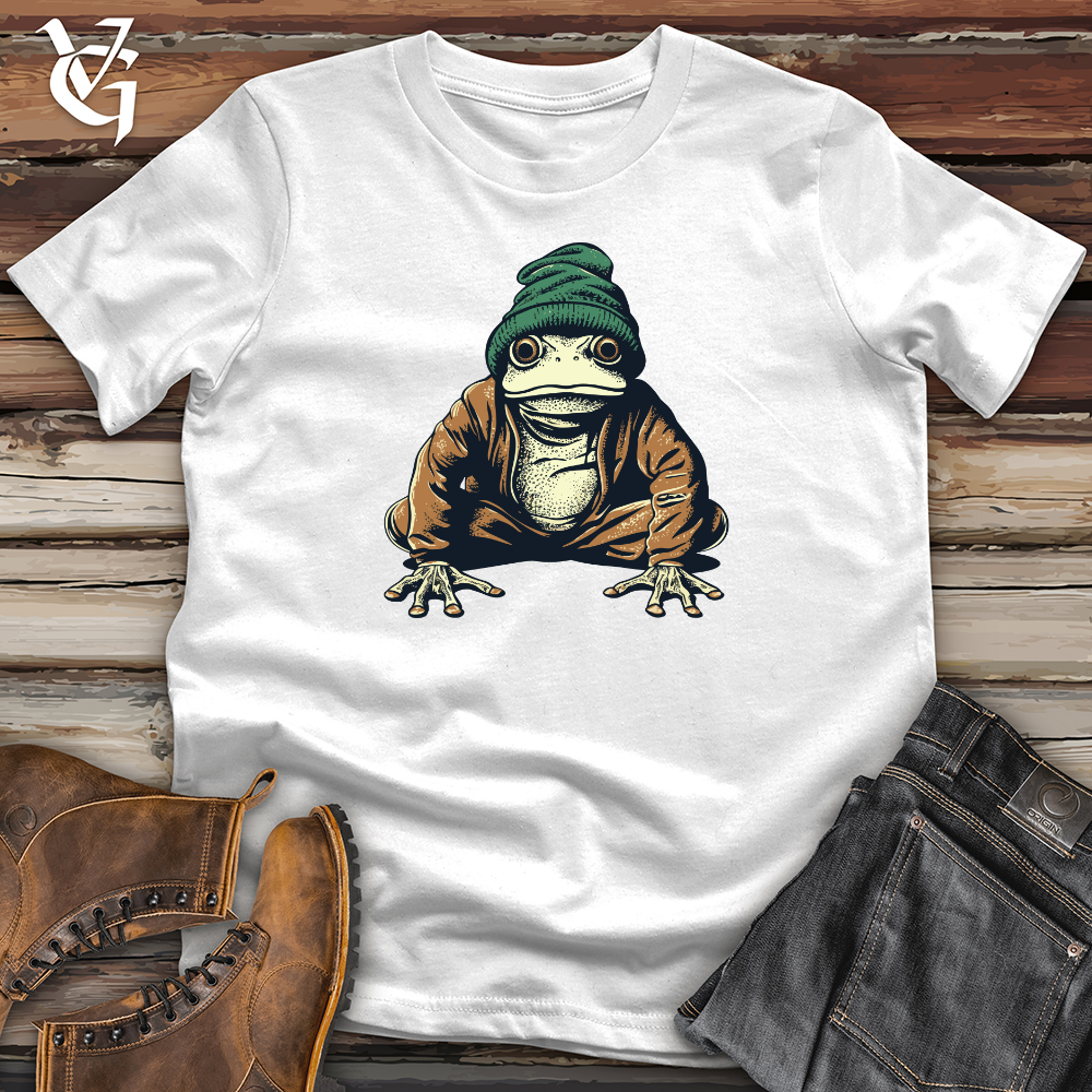 Viking Goods Slouchy Beanie Frog Softstyle Tee White / L