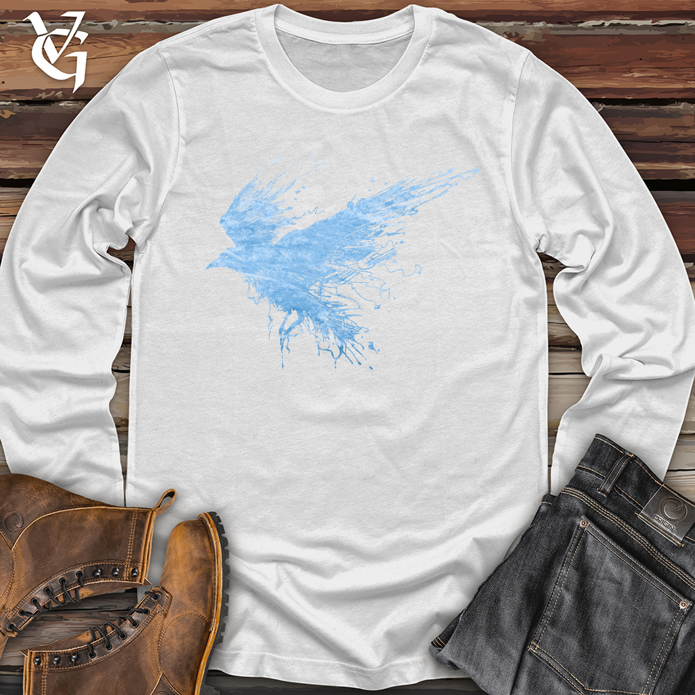 Viking Goods Smokey Winter Raven Long Sleeve White / L