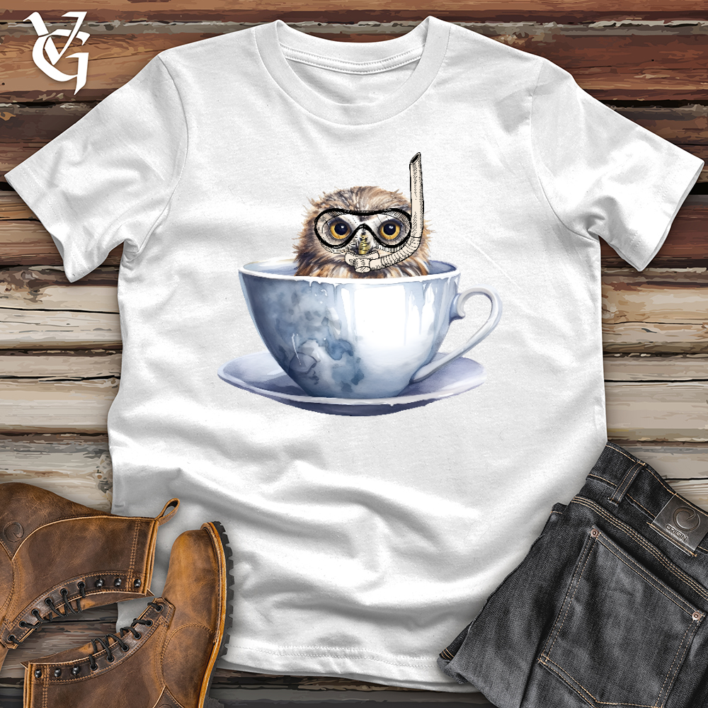 Viking Goods Snorkeling Owl Softstyle Tee White / L