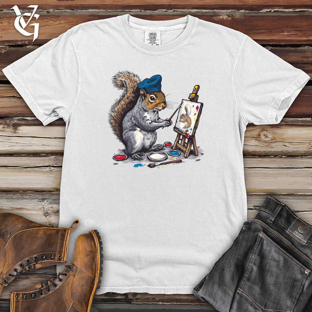 Viking Goods Squirrel Artist Masterpiece Heavy Cotton Comfort Colors Tee White / L