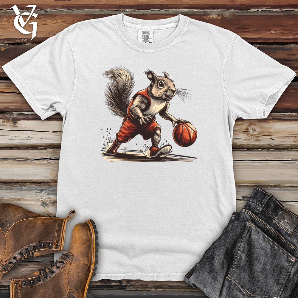 Viking Goods Squirrel Basketball Hustle Heavy Cotton Comfort Colors Tee White / L