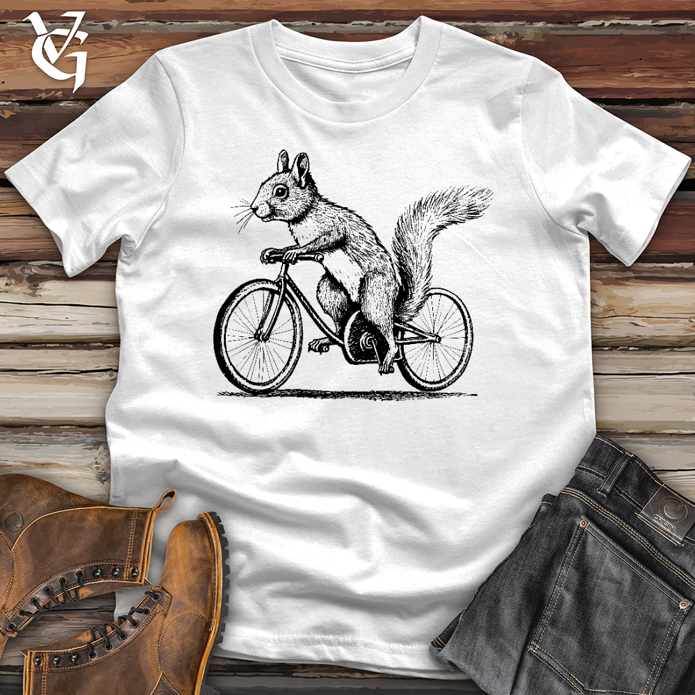 Viking Goods Squirrel on a Bike Softstyle Tee White / L