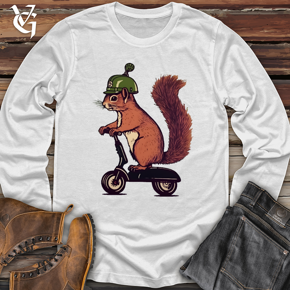 Viking Goods Squirrel Scoot Long Sleeve White / L