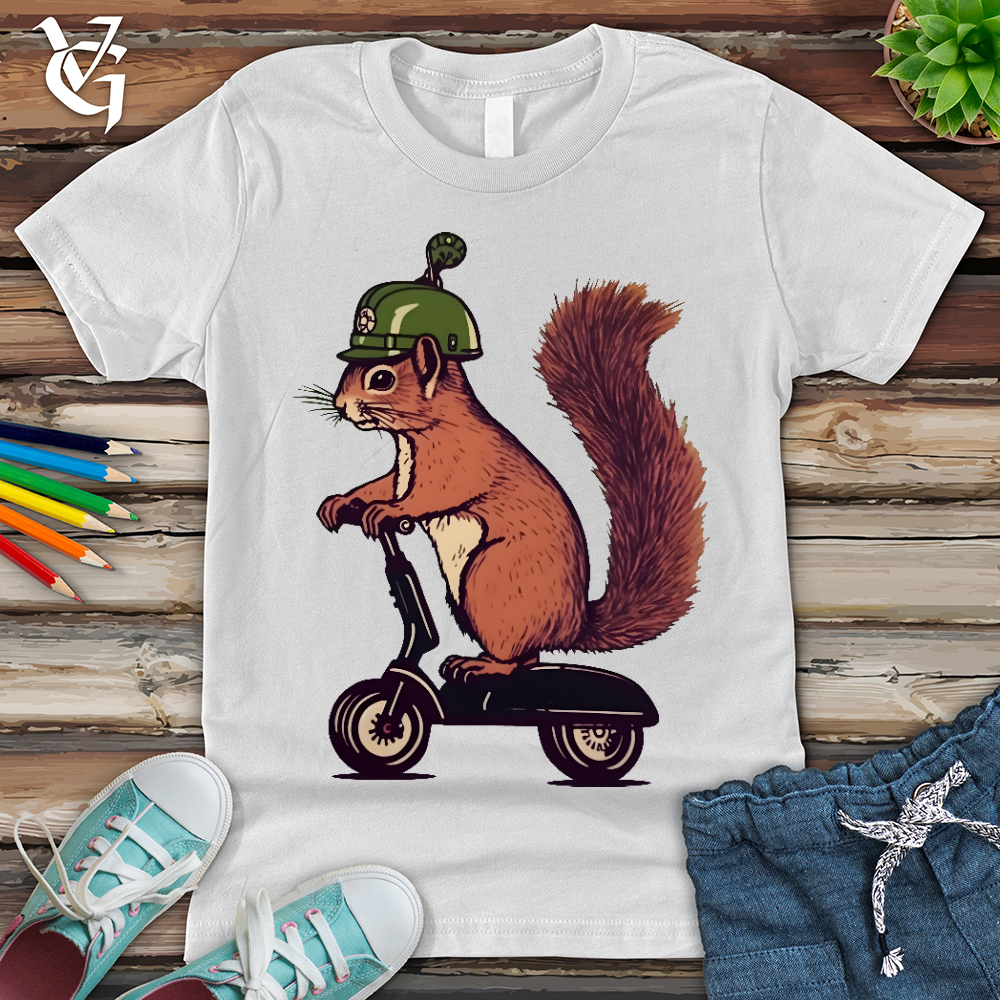 Viking Goods Squirrel Scoot Youth Tee White / L