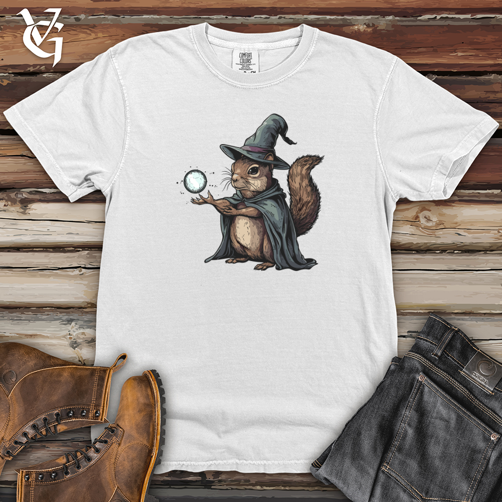 Viking Goods Squirrel Wizard Mystique Heavy Cotton Comfort Colors Tee White / L