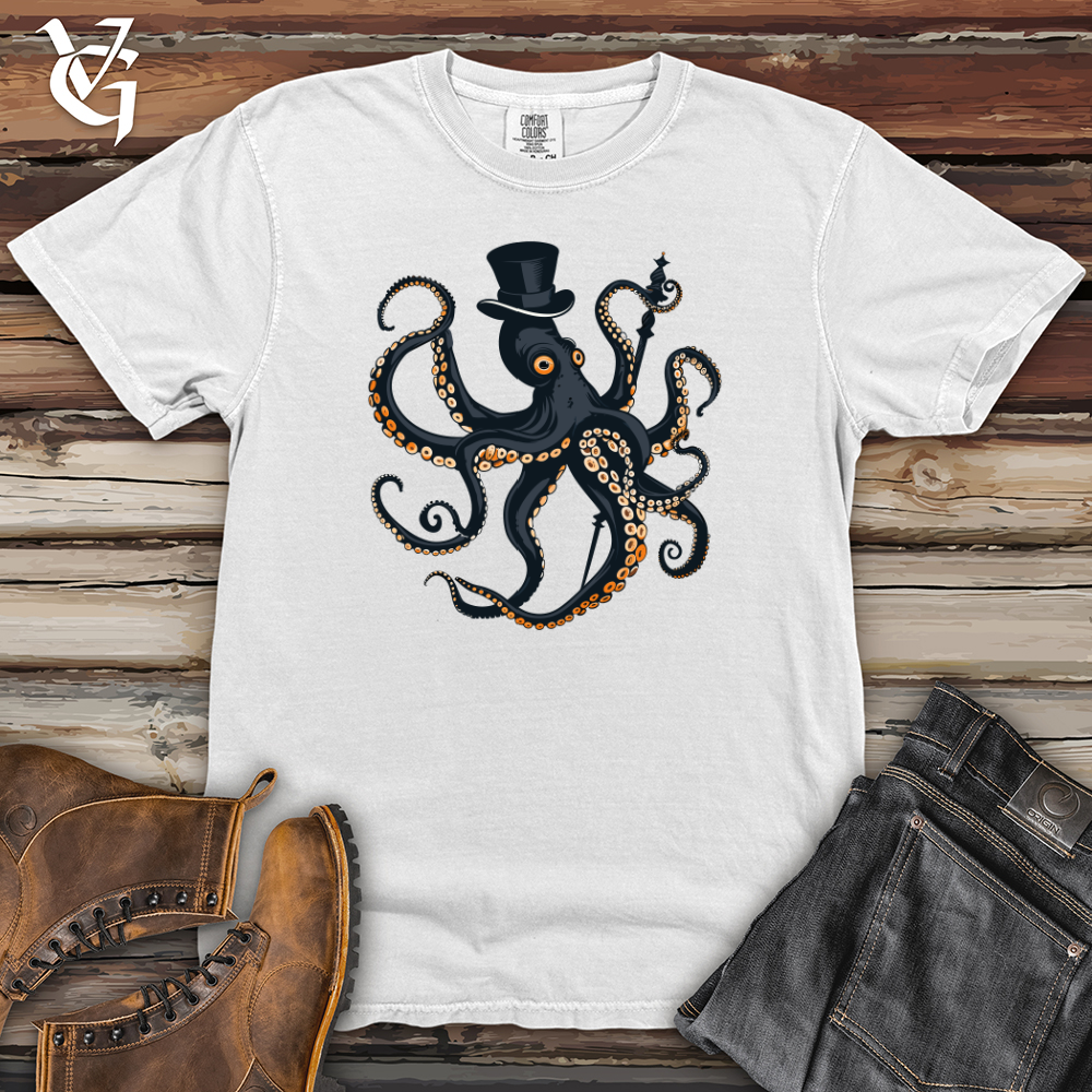 Viking Goods Tentacled Aristocrat Charmer Heavy Cotton Comfort Colors Tee White / L