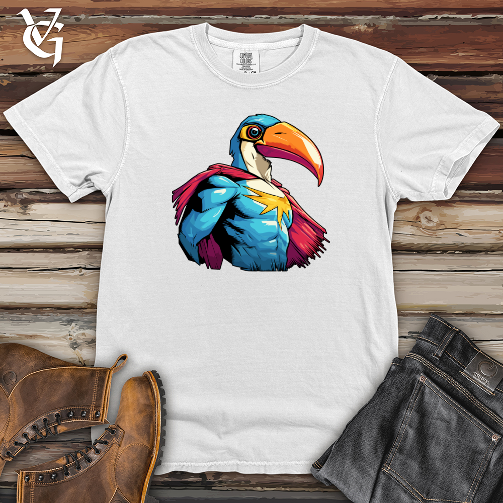 Viking Goods Toucan Superhero Pose Heavy Cotton Comfort Colors Tee White / L