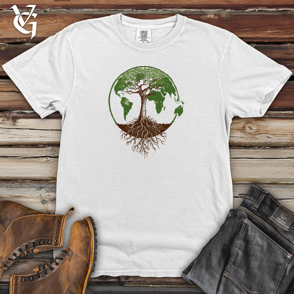 Viking Goods Tree of Life Earth Heavy Cotton Comfort Colors Tee White / L