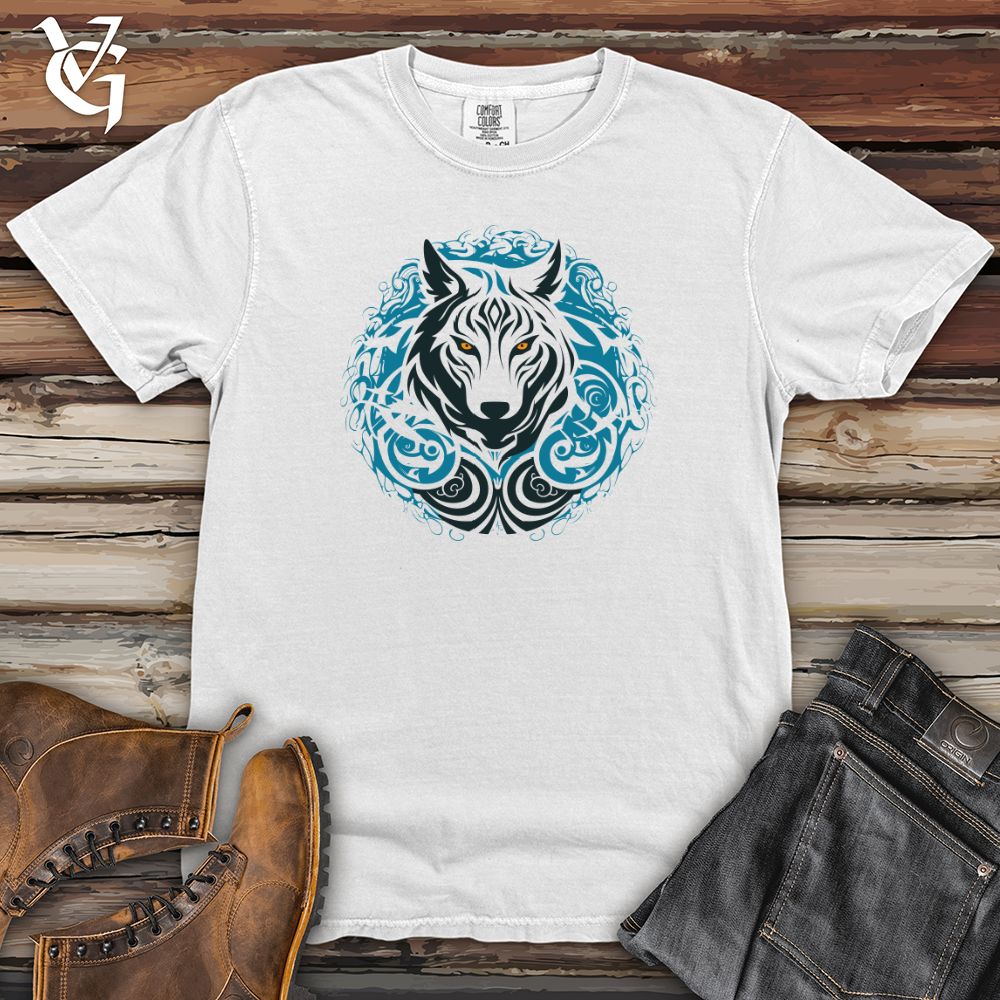 Viking Goods Tribal Wolf Essence Heavy Cotton Comfort Colors Tee White / L