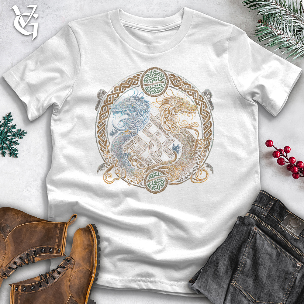 Viking Goods Two Dragons Cotton Tee White / L