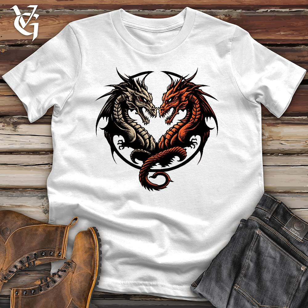 Viking Goods Two Faced Dragon Softstyle Tee White / L