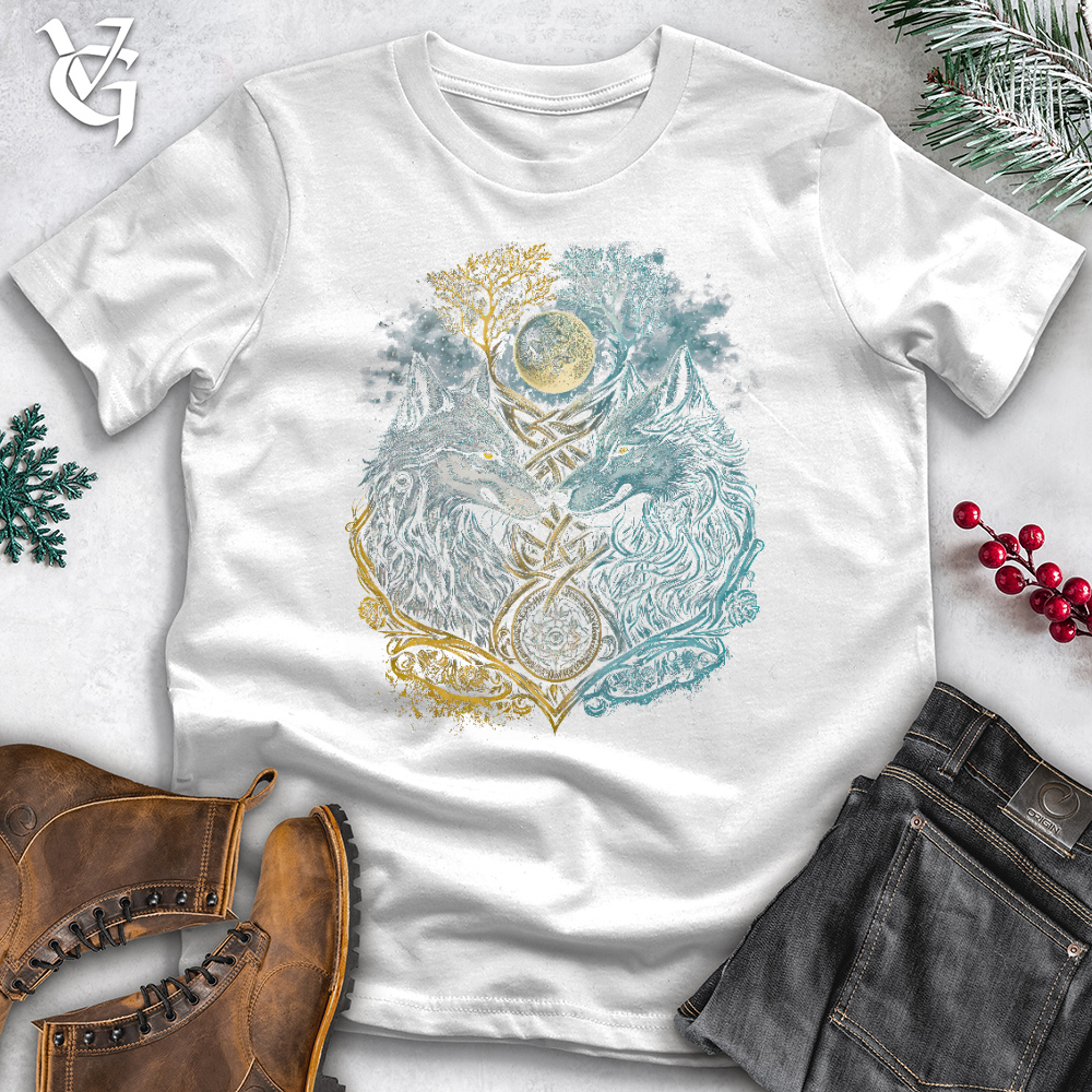 Viking Goods Two Wolf Cotton Tee White / L