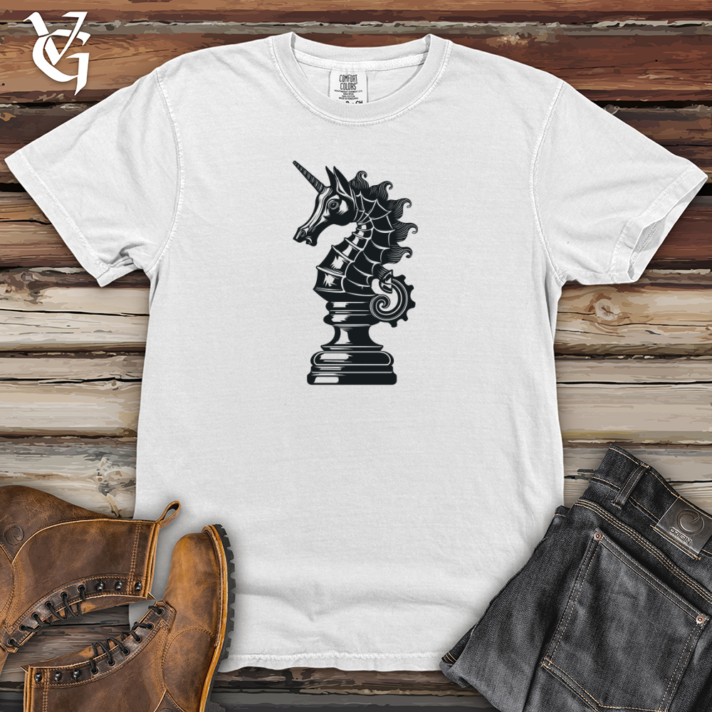 Viking Goods Unicorn Knight Checkmate Heavy Cotton Comfort Colors Tee White / L